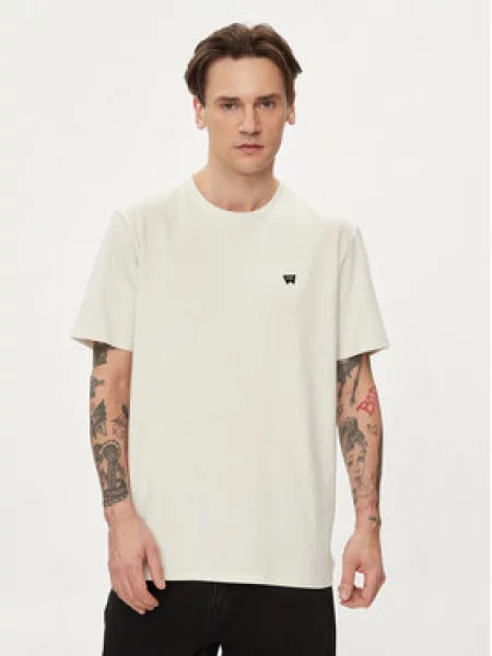 Tričko Wrangler Sign Off Tee Vintage White L bílé