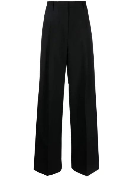 Pantaloni Burberry de lână plisate negru
