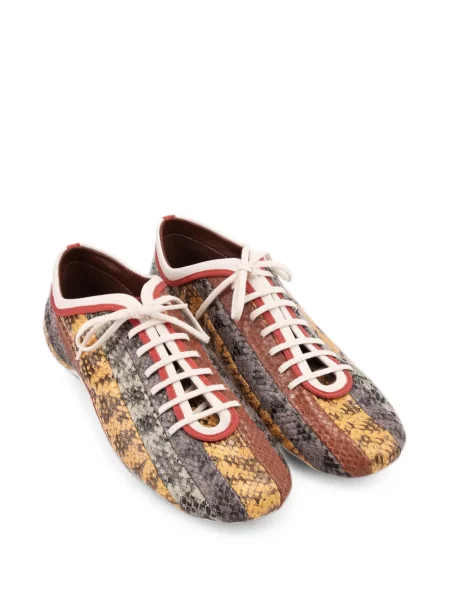 Sneakerși Dries Van Noten din piele galben