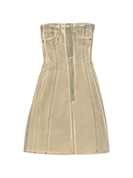 Rochie din denim Acne Studios cu imagine