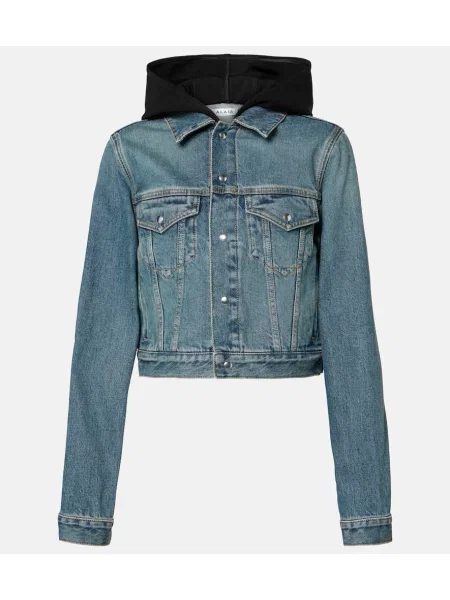 Kurtka jeansowa Alaïa niebieska