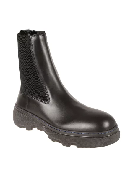 Sztyblety Burberry skórzane czarne