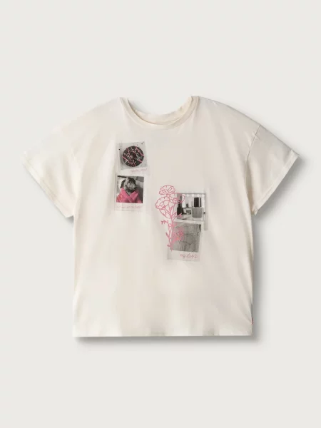 Levi's majica za djecu POLAROID OVERSIZED SS TEE bež