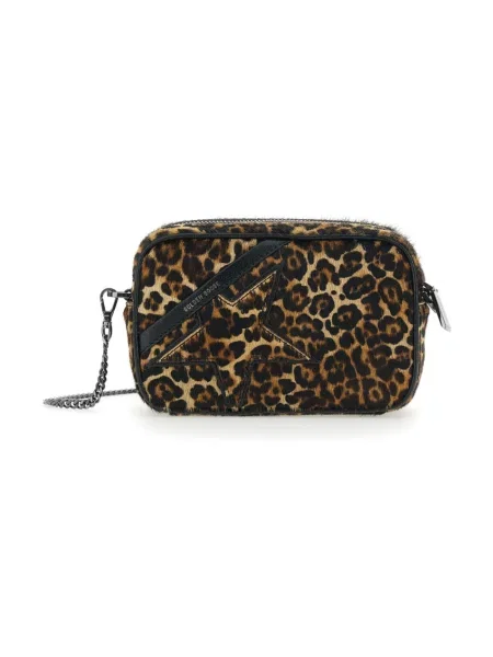 Mała mały torebka skórzana Golden Goose skórzana brązowa