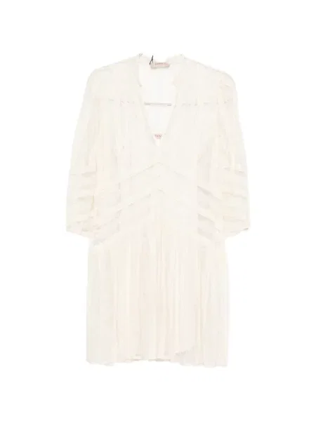 Rochie mini Twinset cu decolteu în V de costum mini