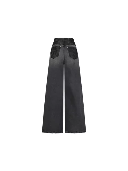 Szerokie jeansy Blumarine szare