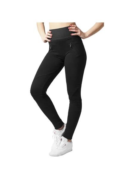 Legginsy Urban Classics z wysoką talią czarne