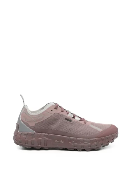 Sneakerși Norda cu șireturi din dantelă violet