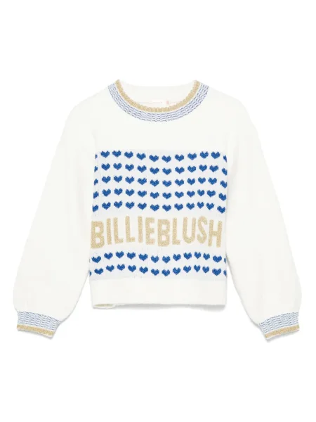 Sweter dziecięcy Billieblush biały