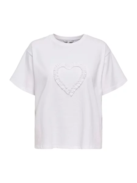 ONLY Tricou ONLZAMMY' alb