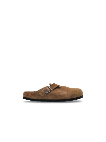 Sneakersy Birkenstock zamszowe brązowe