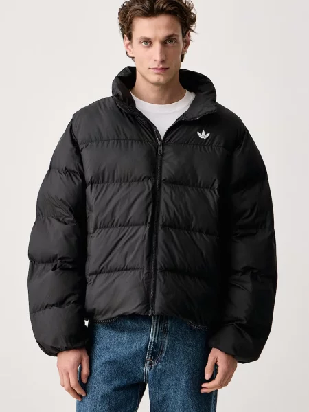 Adidas Originals jachetă scurtă pentru bărbați Stand Collar Regen negru