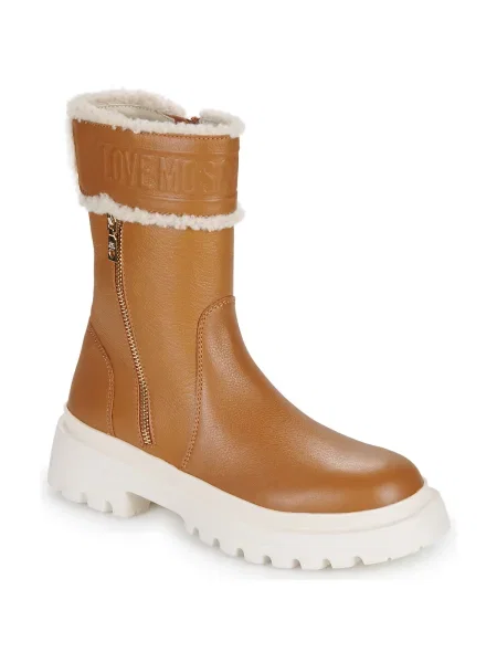 Cizme scurte Love Moschino maro