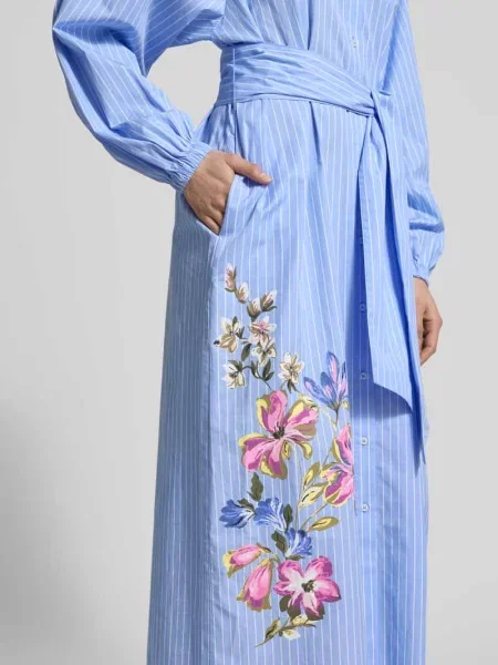 Długa sukienka z kwiatowym nadrukiem Fynch-hatton