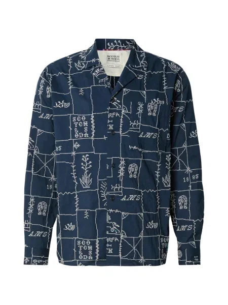 SCOTCH & SODA Cămașă albastru marin alb