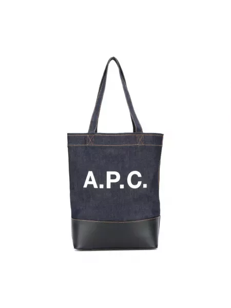 A.P.C. torba tote axel granatowy niebieska