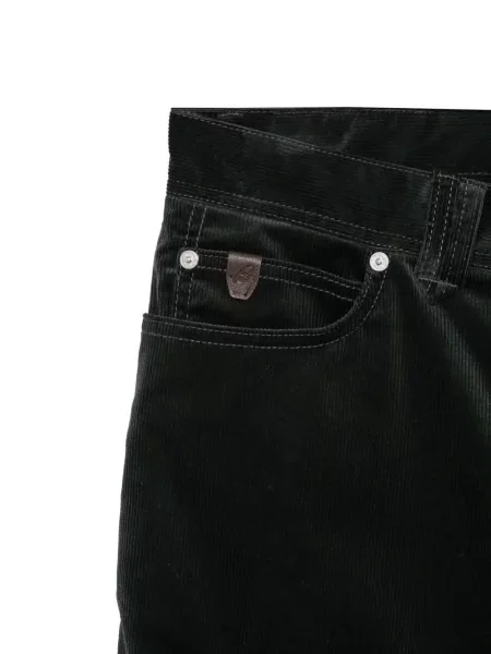 Pantaloni Brioni de catifea cord gri