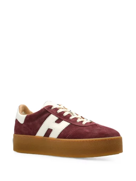 Sneakerși Hogan cu platformă cu autograf roșu