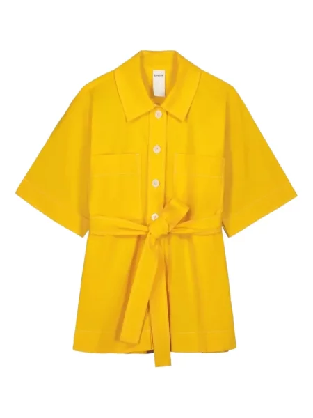 Риза Kowtow жълто
