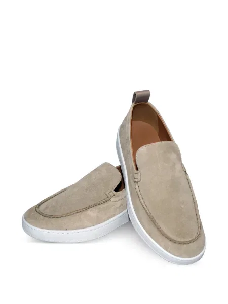 Pantofi loafer Lanvin din piele de căprioară gri