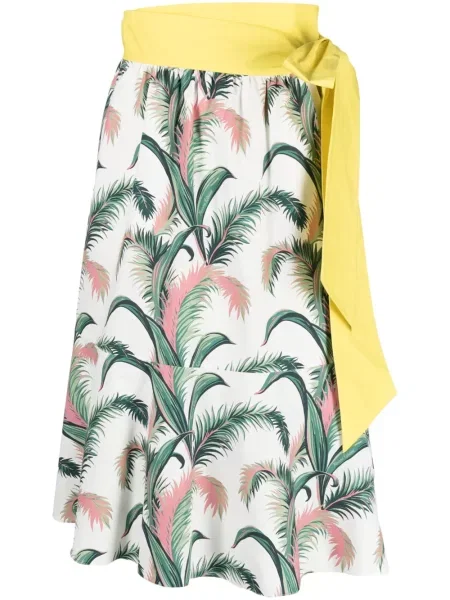 Fustă Maison Kitsune cu imagine alb