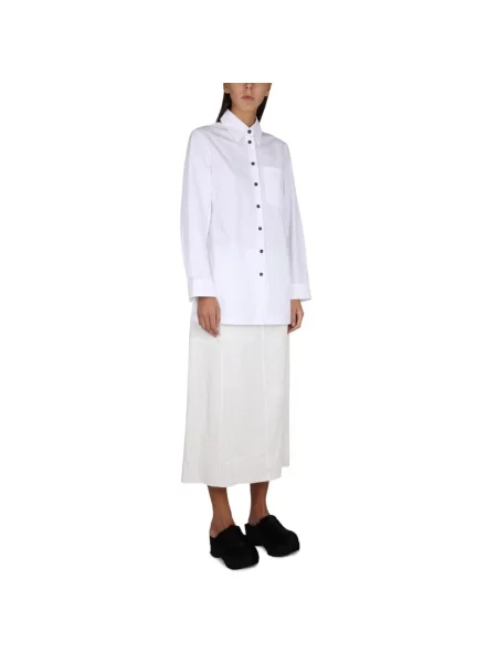 Koszula Jil Sander z długim rękawem biała