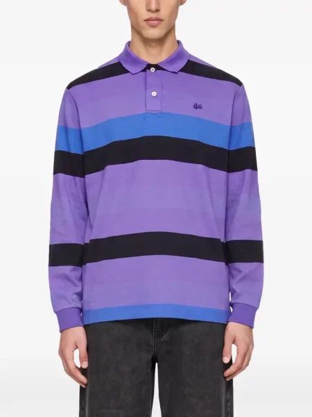 Matlasat tricou polo Erl violet