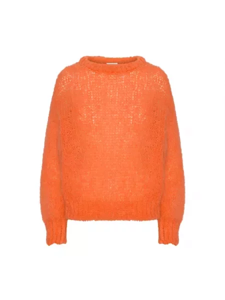 Sweter American Dreams wełniany pomarańczowy