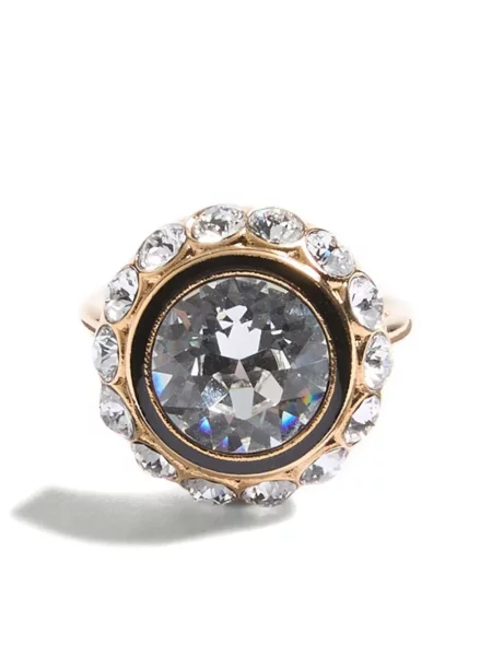 Inel Valentino Garavani de cristal auriu