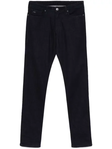 Blugi Emporio Armani cu autograf albastru