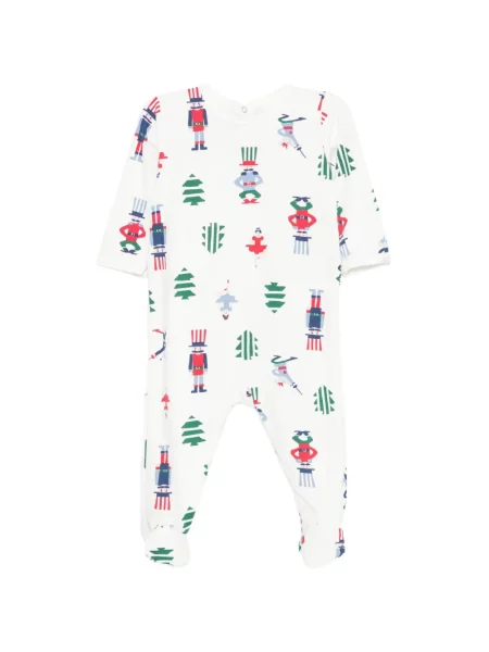 Piżama dziecięca Petit Bateau biała