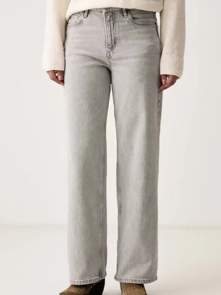 Marc O'Polo blugi wide leg pentru femei gri