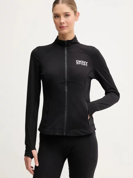 Dkny bluză cu imprimeu negru