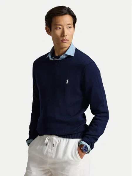 Polo Ralph Lauren Pulover Mornarsko modra