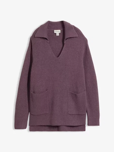 Sweter oversize fioletowy