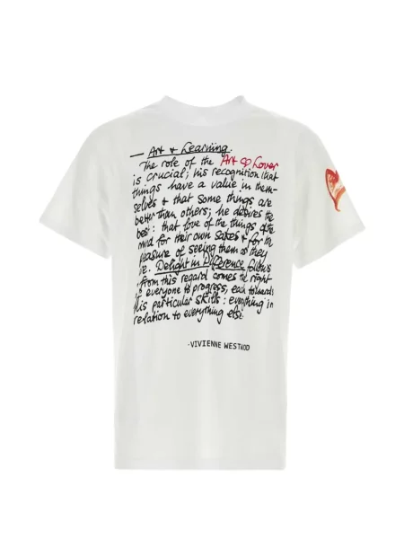 Tricou Vivienne Westwood cu imagine alb