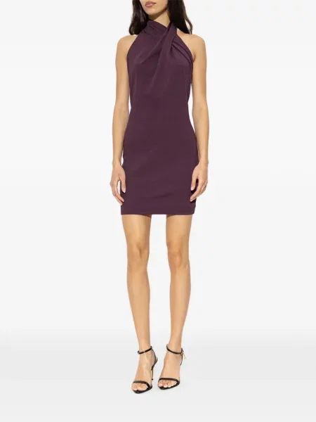 Rochie Balmain din jerseu violet