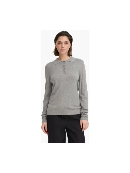 Dzianinowy sweter Ichi szary