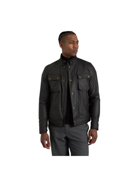 Woskowana kurtka Belstaff zielona