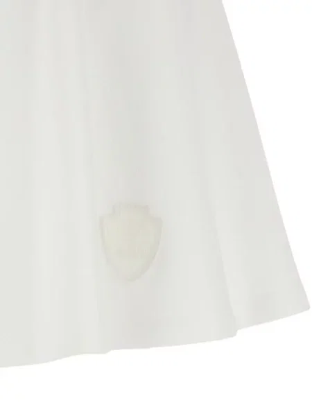 Fusta mini Brunello Cucinelli cu dungi în linie A mini alb
