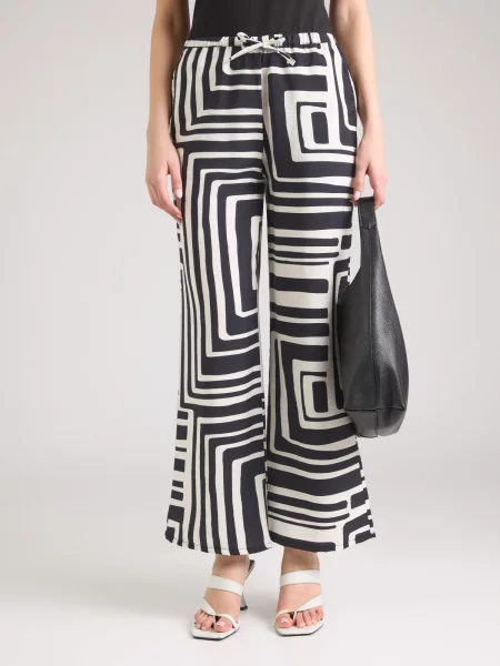 Hailys Pantaloni negru alb