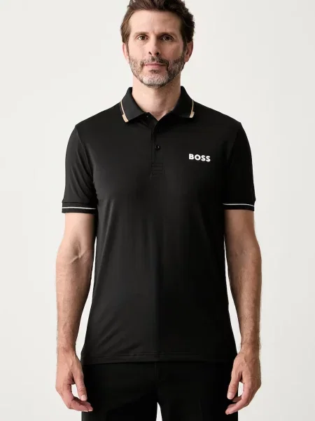 Tricou polo Boss negru