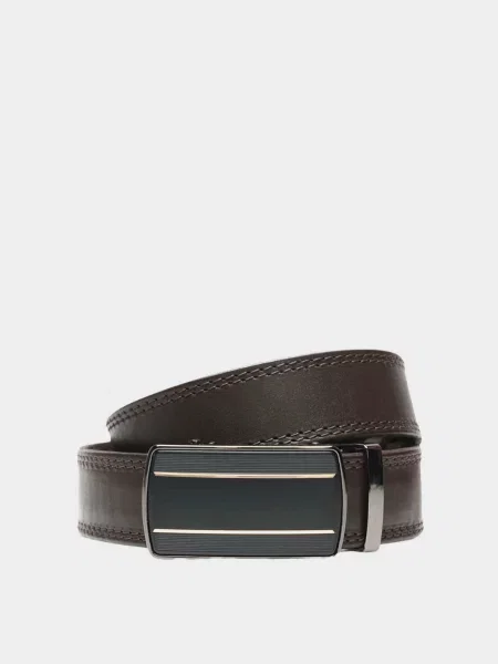 Кожаный ремень Borsa Leather коричневый