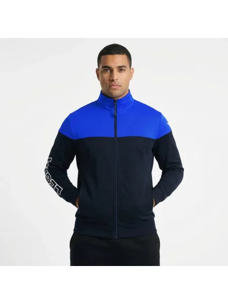 Kurtka sportowa Oversize z zamkiem ONTARIO czarna-niebieska czarna