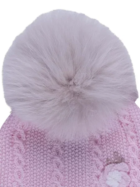 Czapka dziecięca Marlu' Couture różowa
