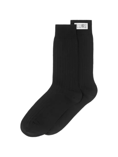 Șosete Mm6 Maison Margiela cu autograf negru