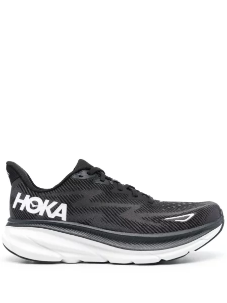 Маратонки Hoka One One с връзки с дантела черно