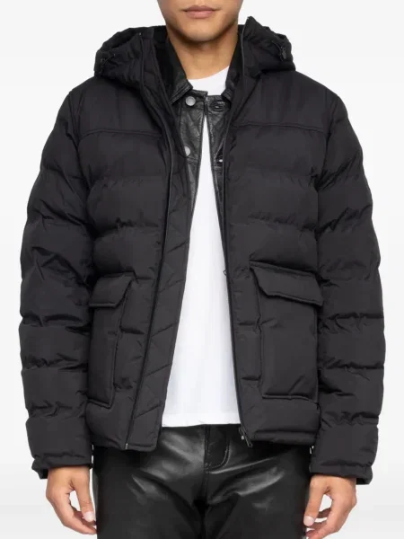Geacă Zadig&voltaire cu glugă negru