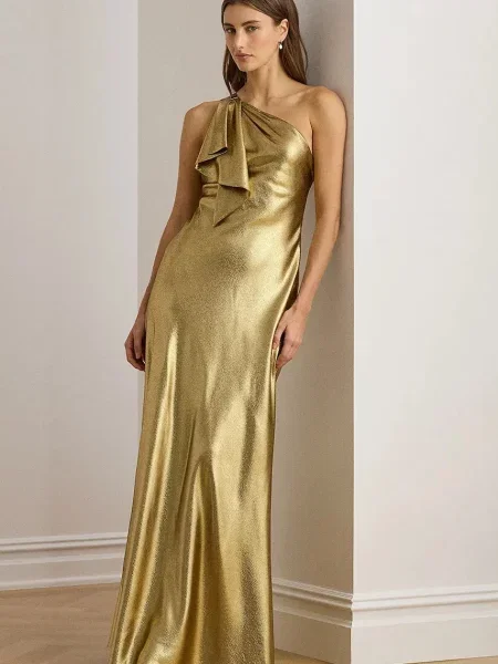 Макси платье Lauren Ralph Lauren золотое