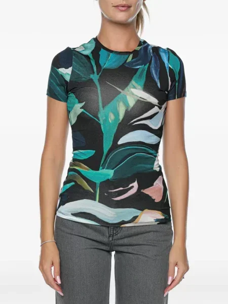 Tricou Ted Baker cu model floral cu imagine negru